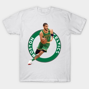 Jayson Tatum Boston Celtics Logo T-Shirt